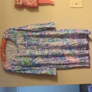 Blue Funky Pattern Dress